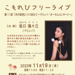 第11回こもれびフリーライブ「木の音色につつまれて」 画像